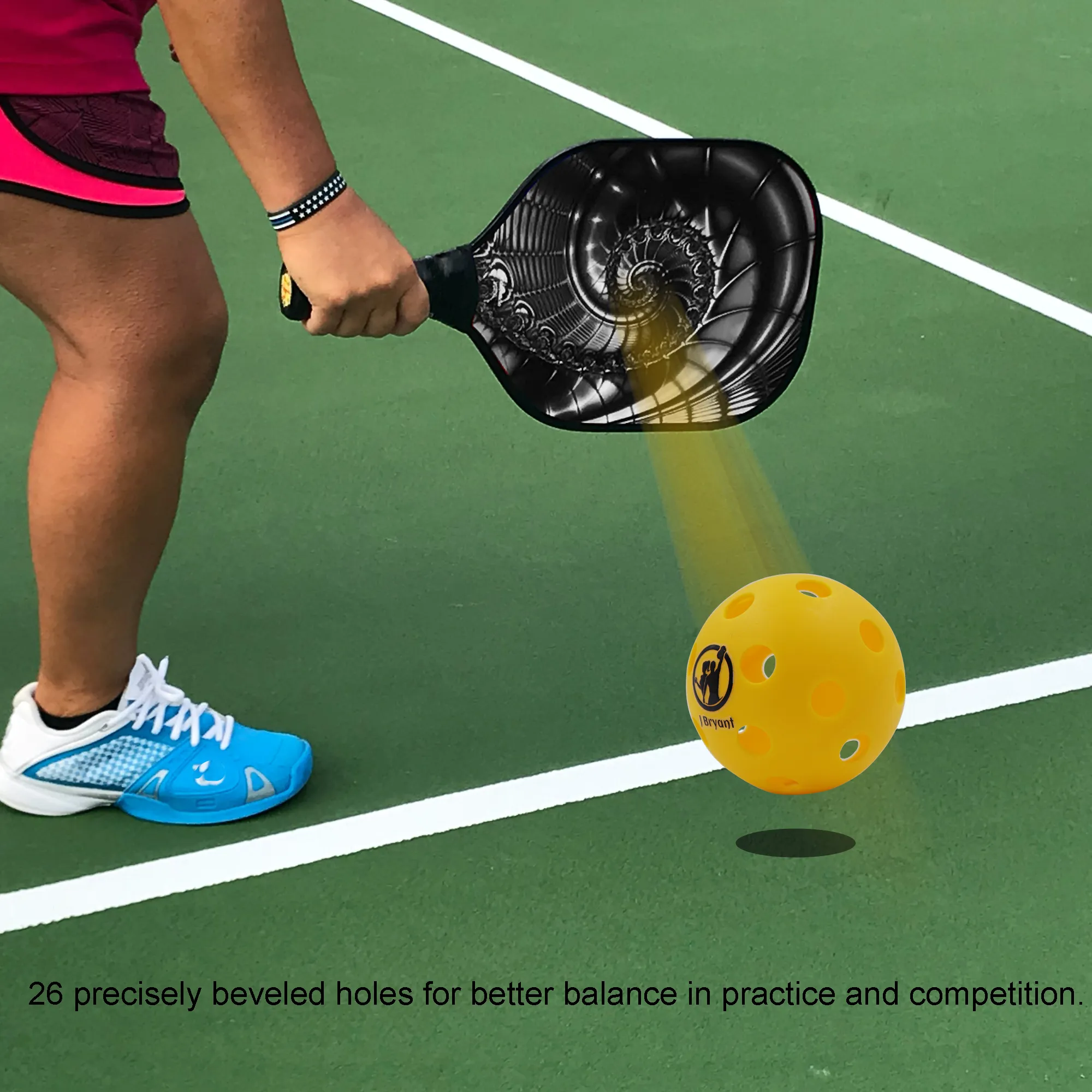 ピックルボール 屋内用ボール 26ホール 18個セット Pickleball