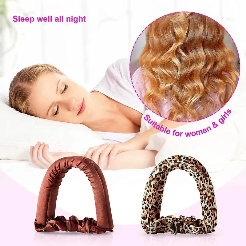 DHgate 2024 Heatless Curling Headband for Effortless Overnight Curls Soft Hair Rollers for Voluminous Ponytail Styling Hair Products