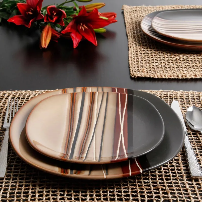 Better Homes Gardens Bazaar Junnedware Brown 16 6 046 DHgate