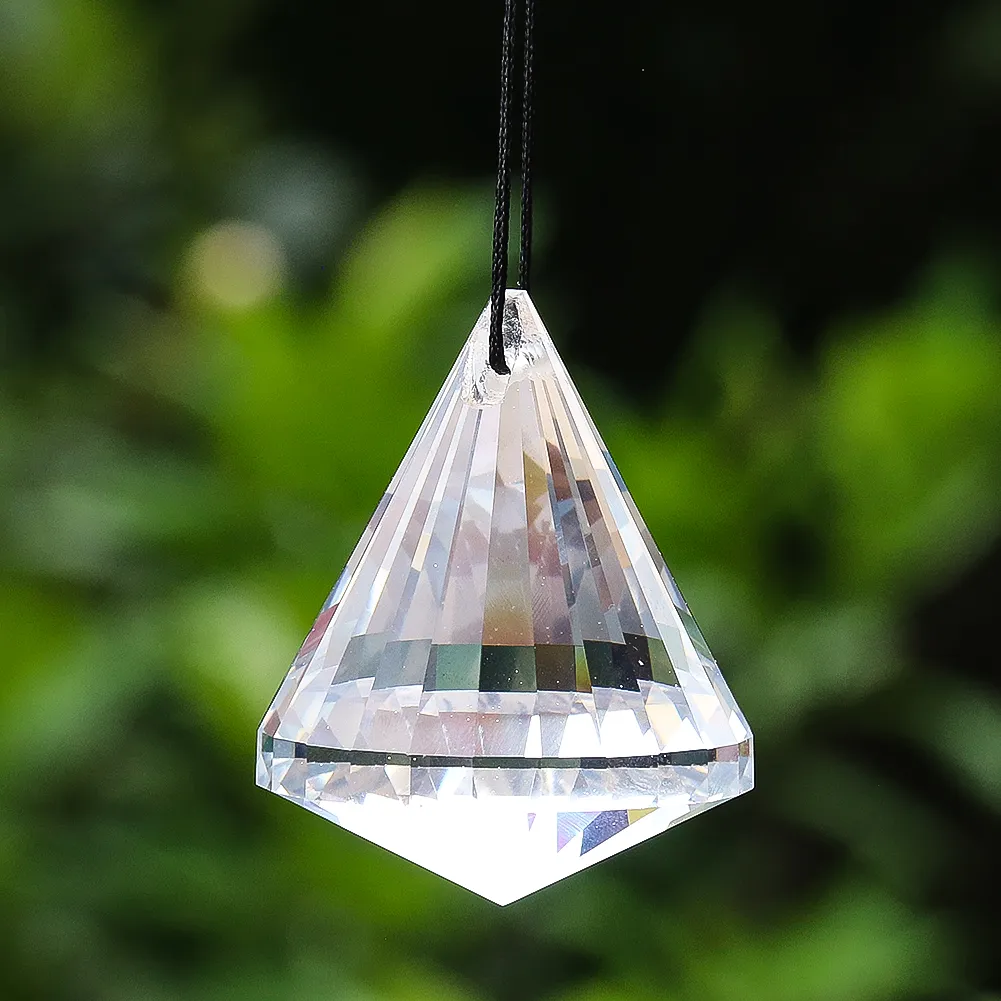 Triangle crystal prism necklace 2025