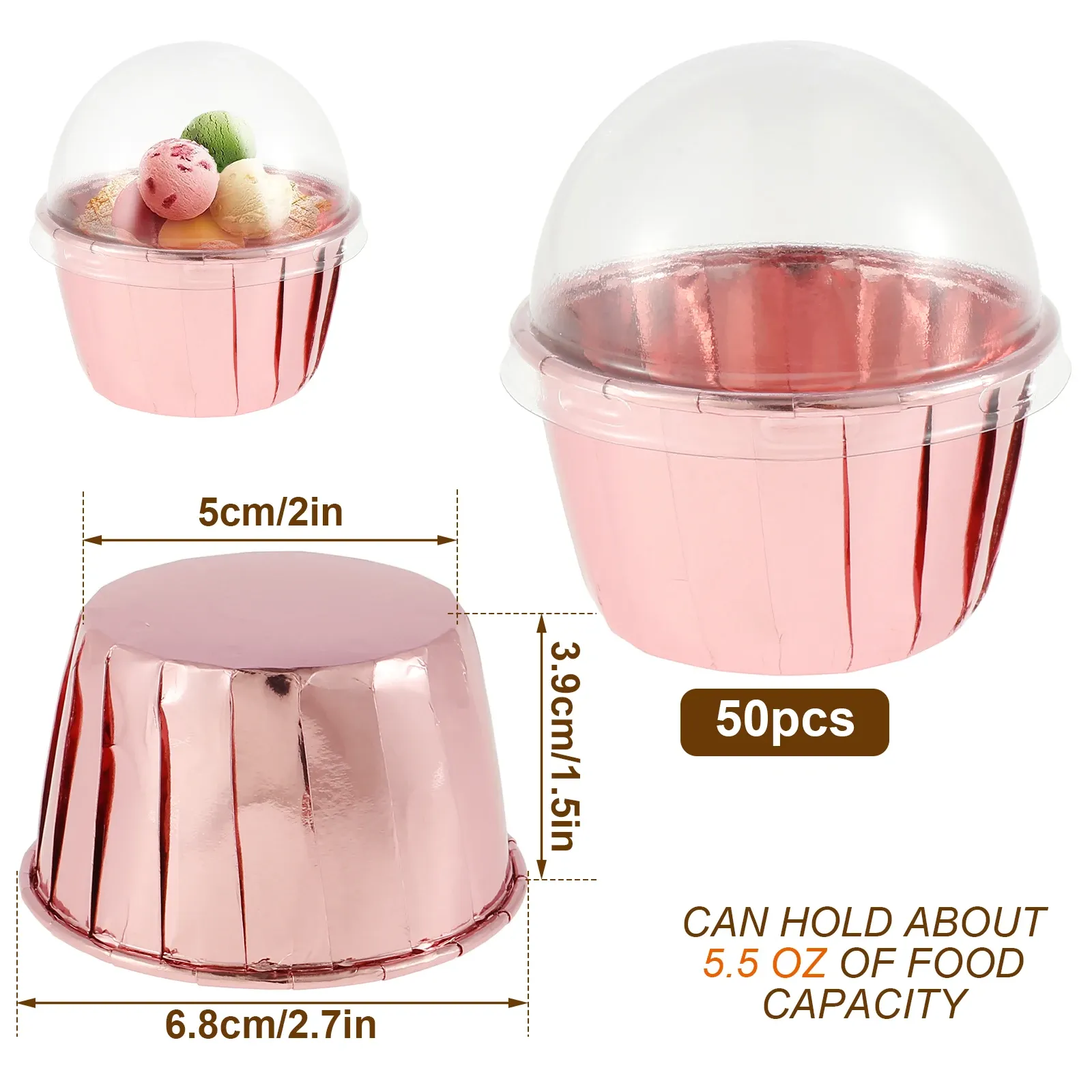 50/156ml Aluminum Foil Pudding Cups with Lids Disposable Mini Foil Cupcake  Liners Containers Baking Moulds from Dhgate Other Home & Garden - price  21.87