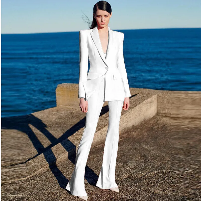 Skinny pants suit womens 2025