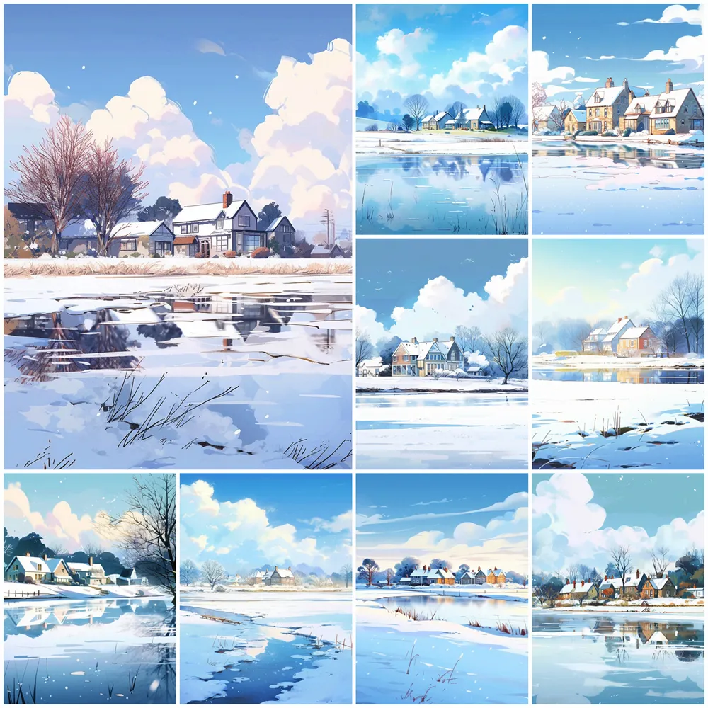 DHgate.com:AZQSD Digital Acrylic Painting by Numbers - DIY