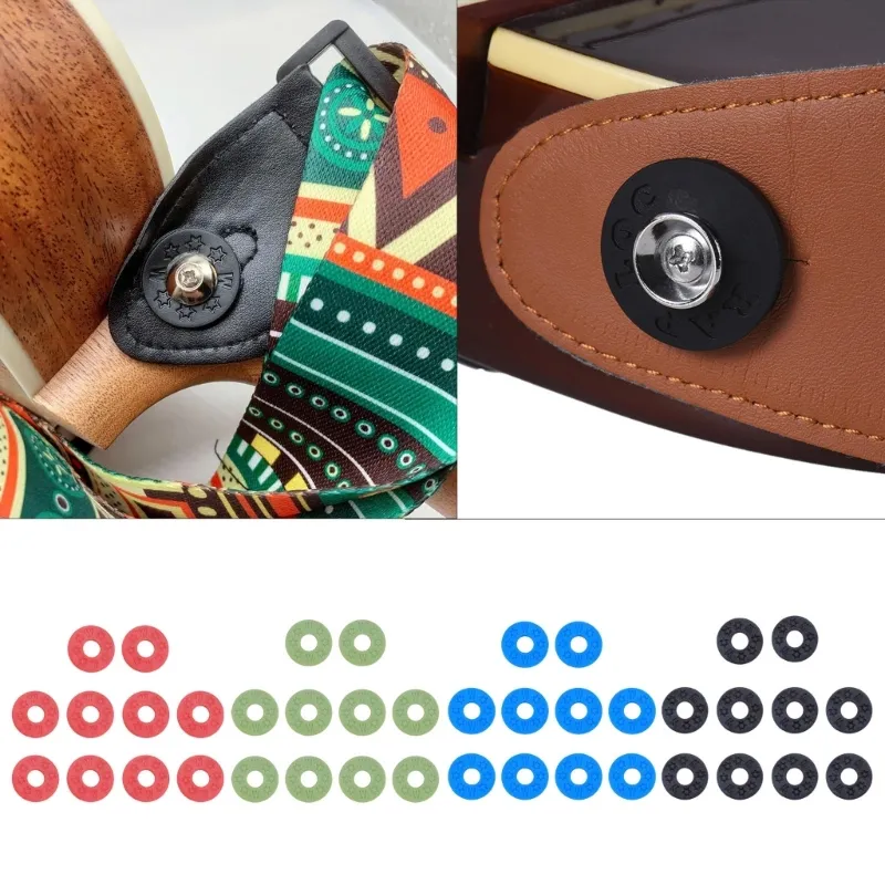 Tifanso 6 Pairs Guitar Strap Locks, Premium Strap Blocks