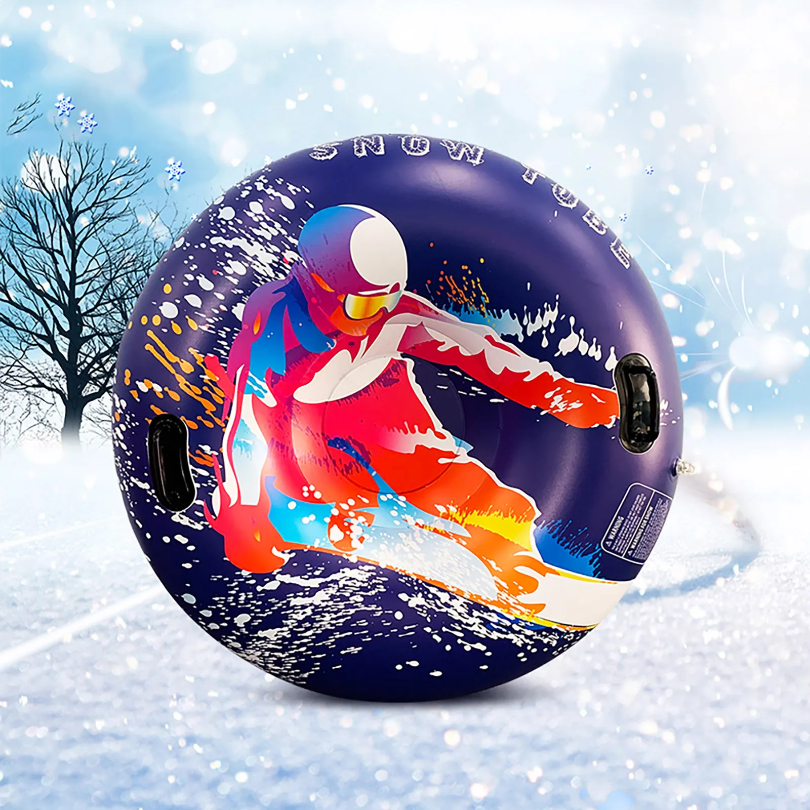 Inflatable Snow Sled for Kids and Adults - Winter Outdoor Antifreeze ...