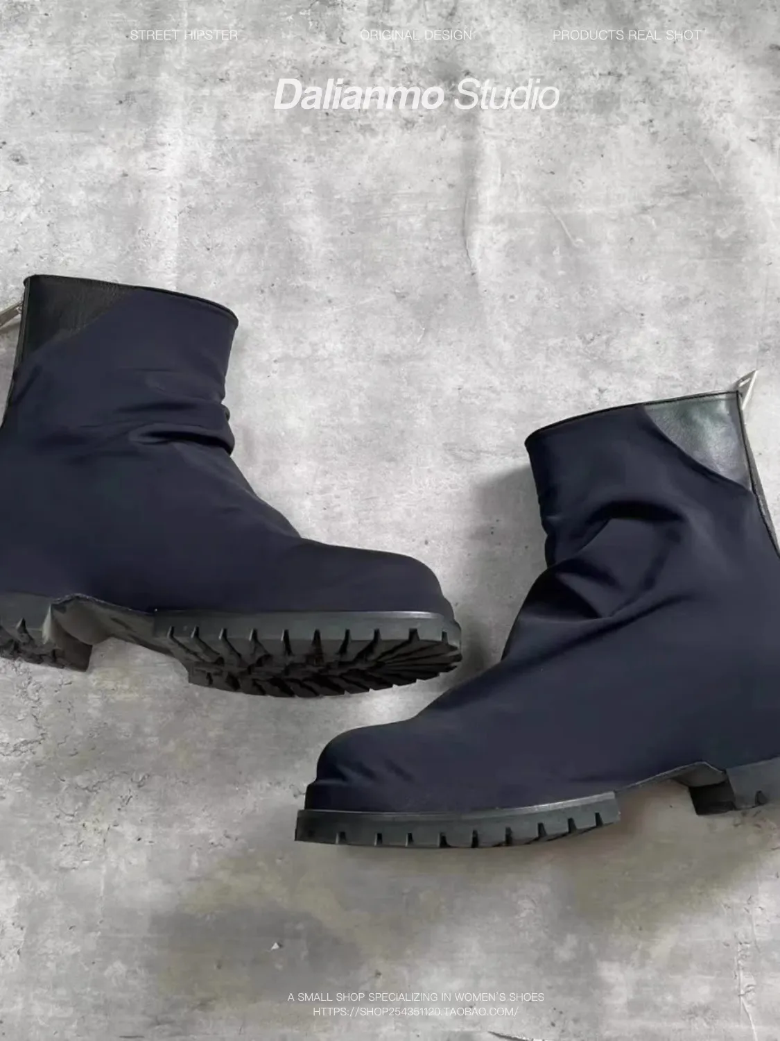 Mens Designer Khaki Nylon Work Wide Fit Ankle Boots With