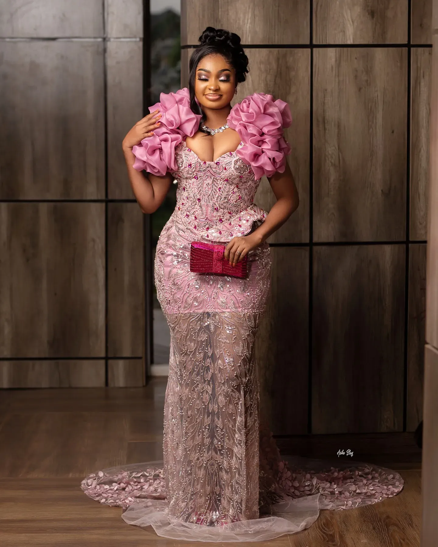 pink plus size dresses for special occasions Viola Pink