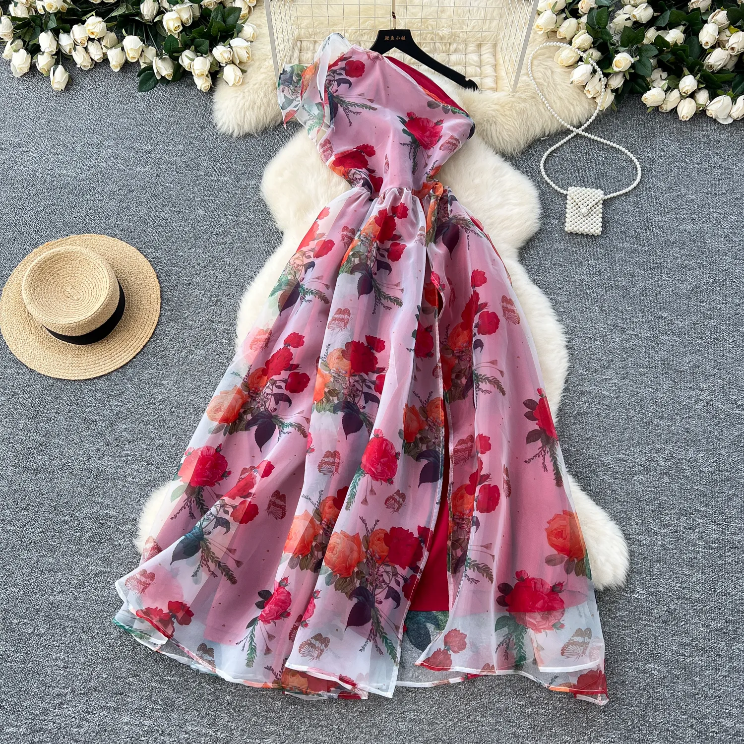 Casual Dresses Summer Gorgeous Flower Organza Dress... From Xiongstore,  $33.17 | DHgate.Com
