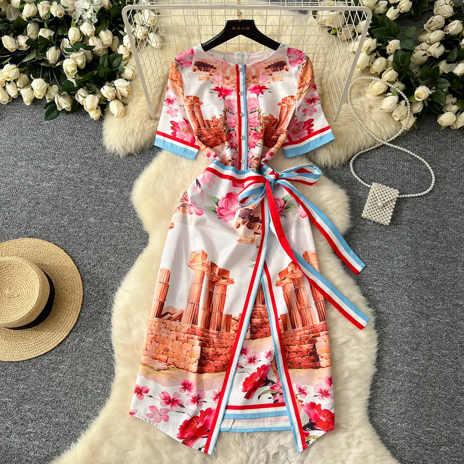 women's holiday wrap dress Cabernet Organic Wrap Dress I Deep Red Wrap Dress L main image 0