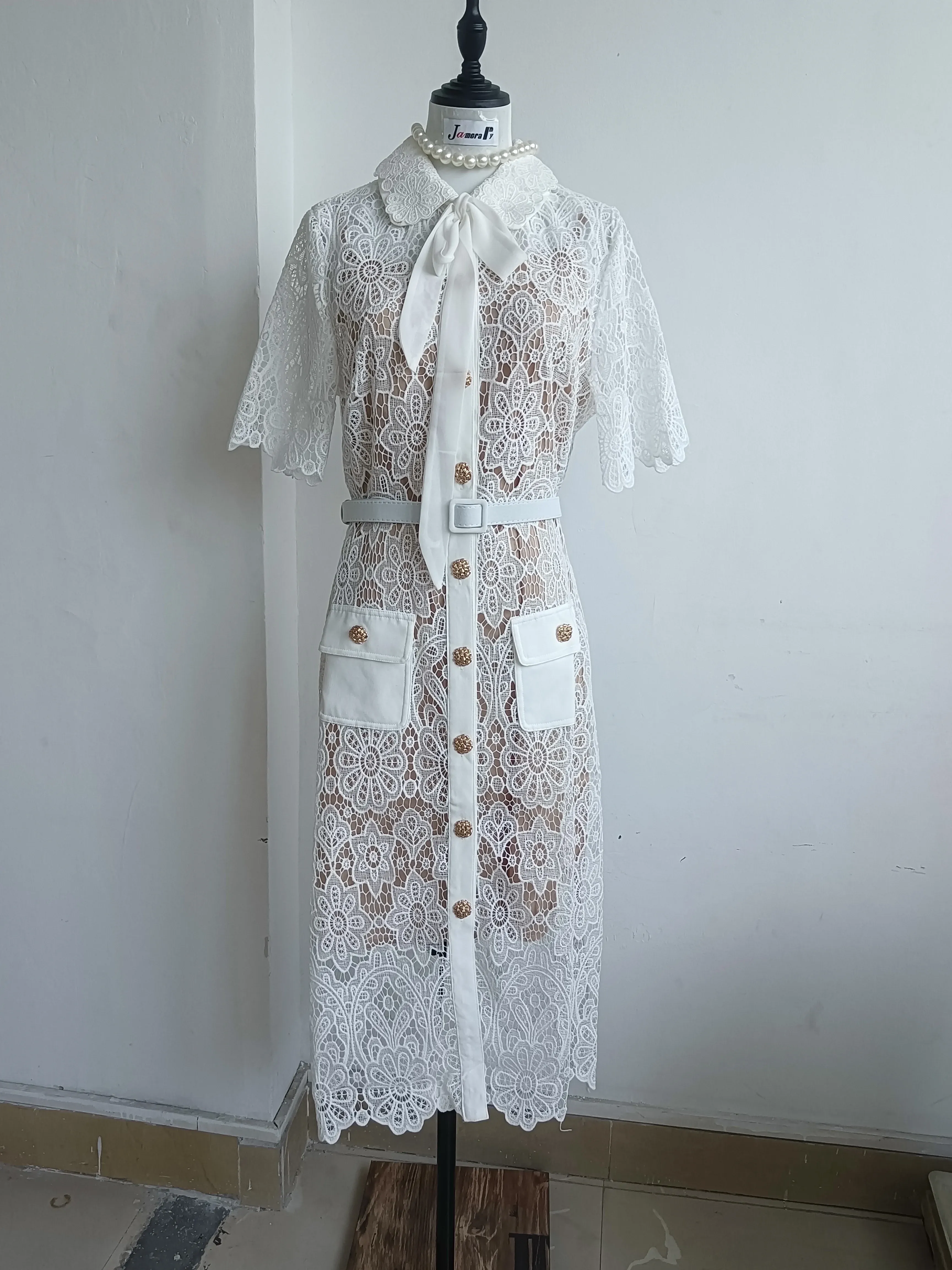 Basic Casual Dresses Elegant Designer Holiday White... From Xiongstore,  $40.21 | DHgate.Com