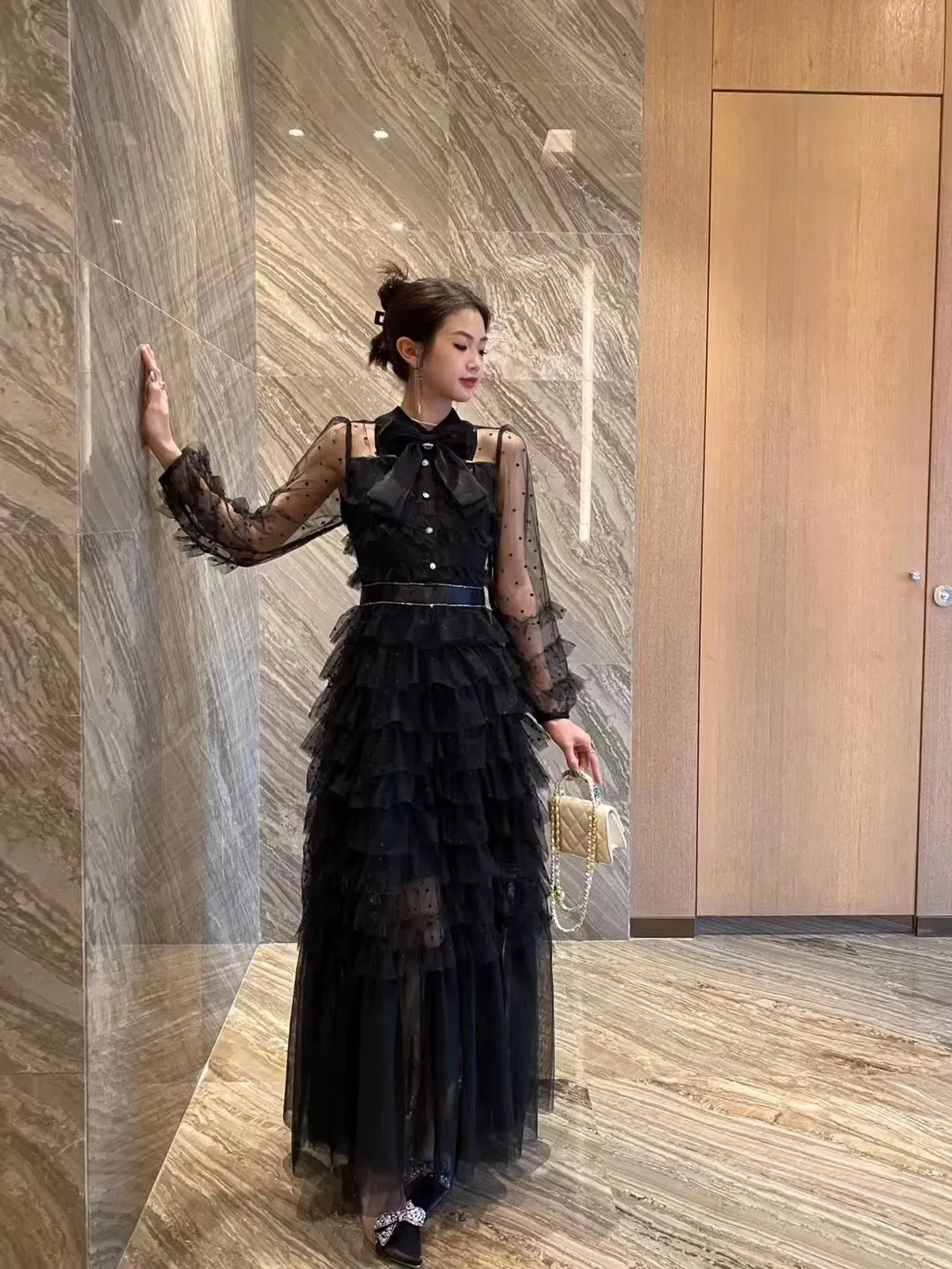 [JEAN MACLEAN/ジャンマクレーン]スパンコールグラデーションマーメードロングドレス - 六本木ドレスショップ ルディオーネ スパークリング ラインストーン ボディコンドレス 女性用 特別な機会、夜のお出かけ