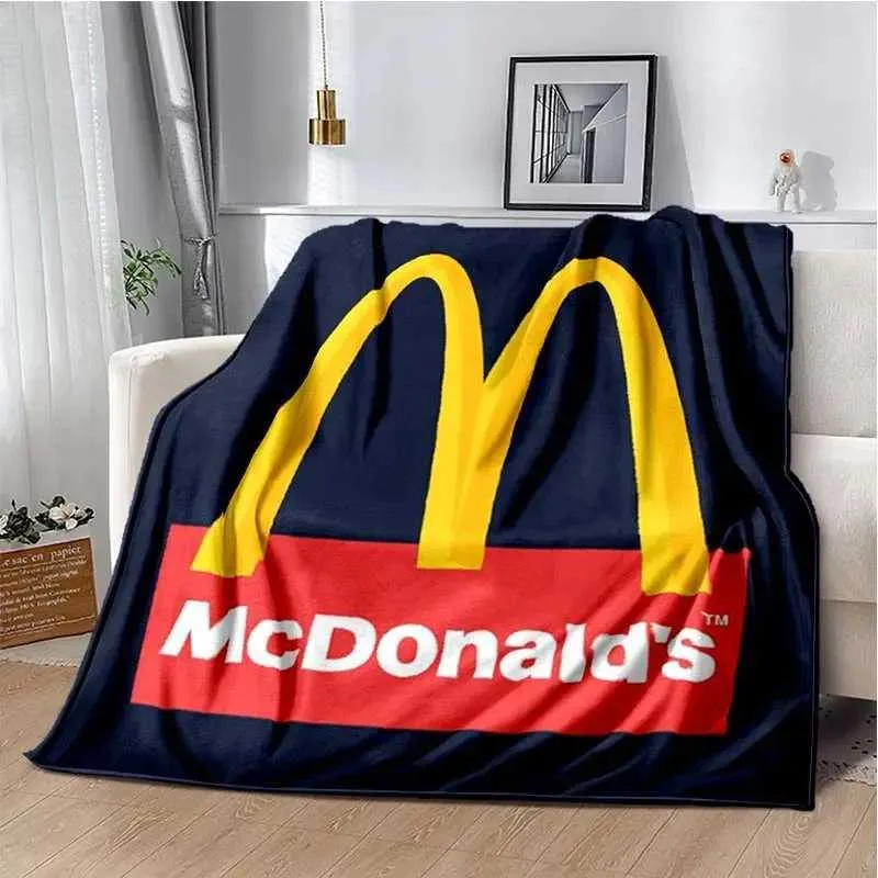 Gourmet M McDonald Fun Printed Childrens Room Blanket From