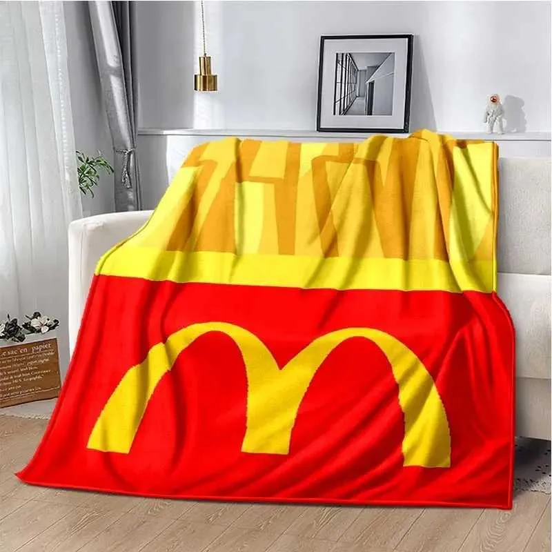 Gourmet M McDonald Fun Printed Childrens Room Blanket From