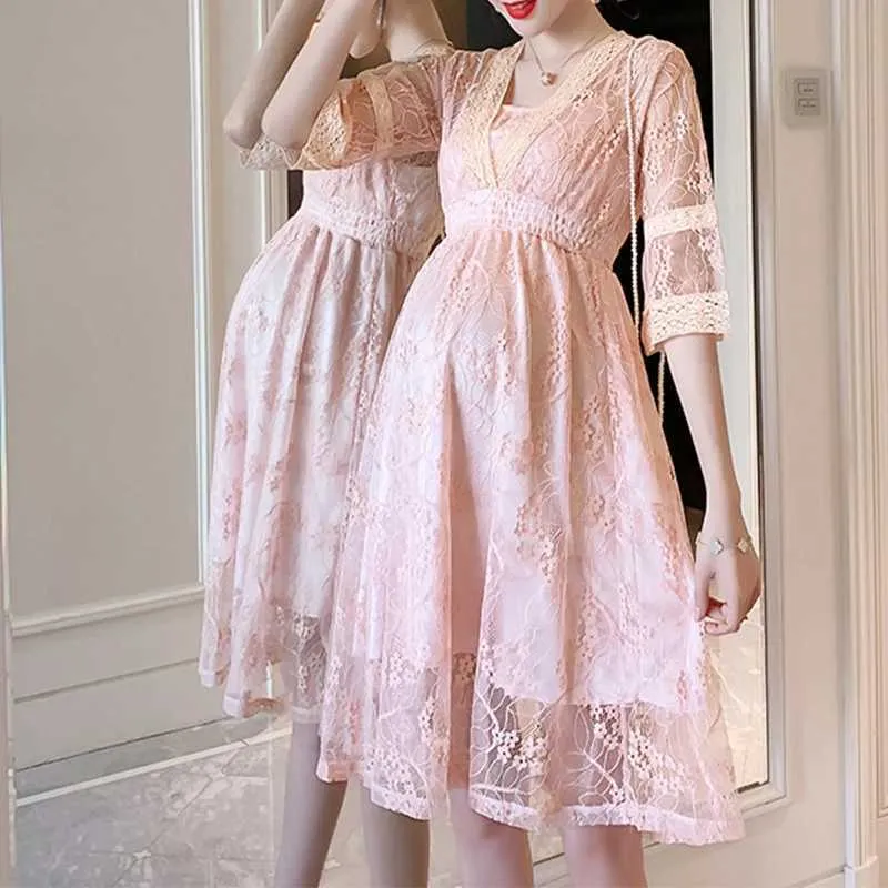 slim fit dress slacks Mila Lace Dress main image 1