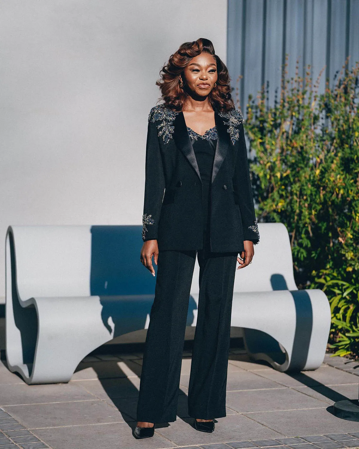 Mother of the Bride Pant Suit Womens Two-Piece Elastic Satin
