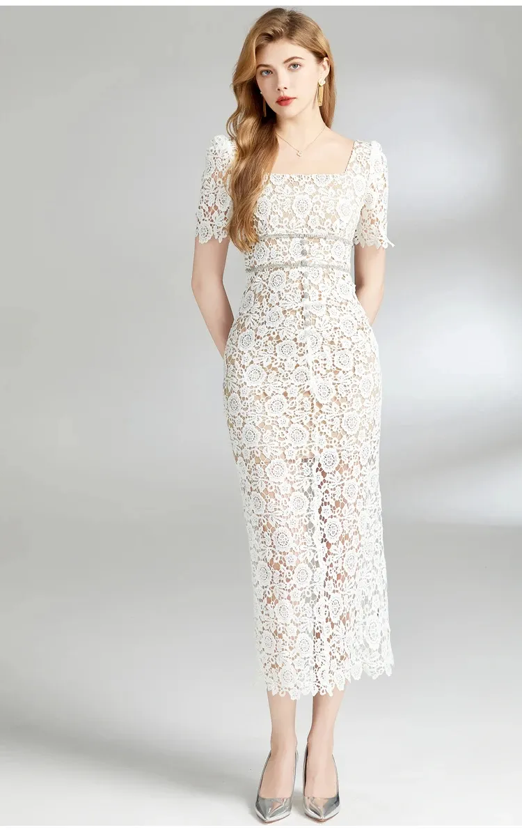 chinese dress ladies Laced Corset Dress | Mesh Lace Maxi Dresses