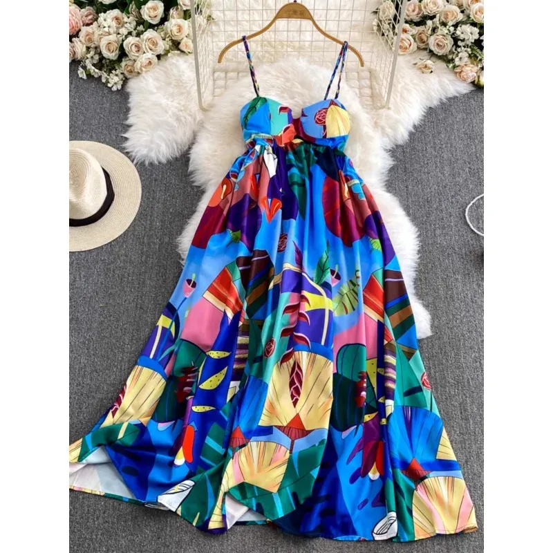 Floerns Women's Summer Mini Dress – Sleeveless Crew Neck Tank Sundress With Boho Print For Beach & Vacation - View #2