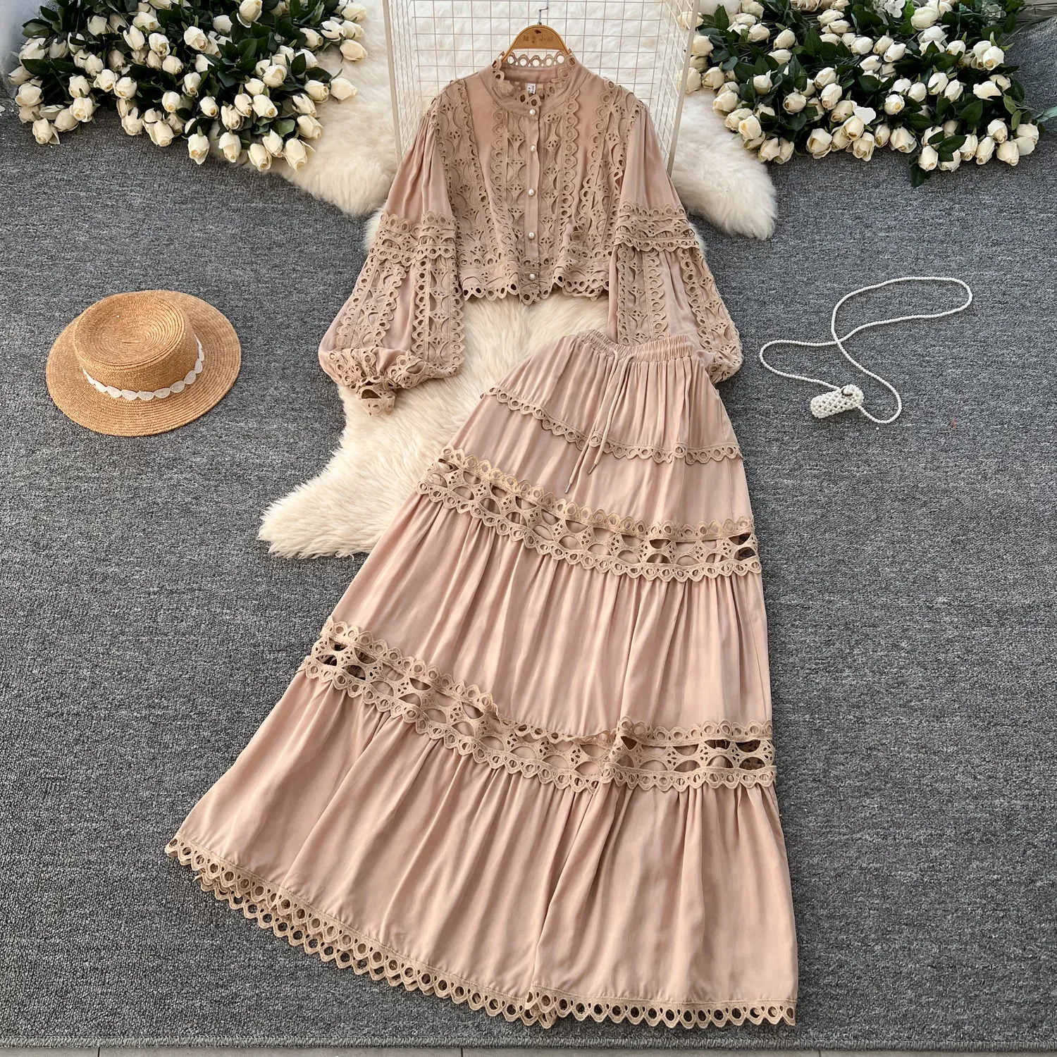 Womens Two Piece Dresses Elegant Spring Holiday... From Xiongstore, $40.21  | DHgate.Com