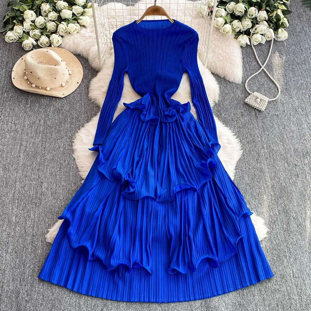 ankle length casual summer dresses Tweed Cap Sleeve Midi A Line Dress main image 1