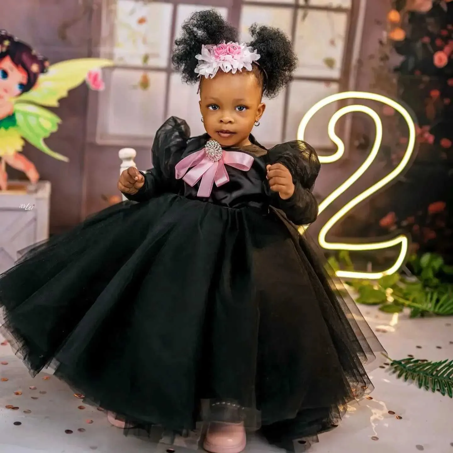 Tulle Dhgate Little Girl Pageant Dresses Pageant Dress Girls Black Christmas Dress Dhgate Little Girl Black Pageant  Dresses Black Tulle Flower Girl