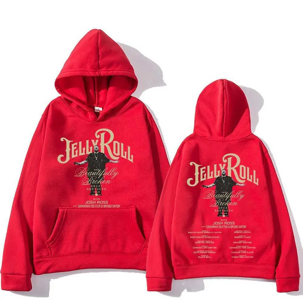トップス L / SKYLRK JELLY PULL OVER HOODIE SKYLRK Knit Hoodie Jelly Red Men's - FW25 - US