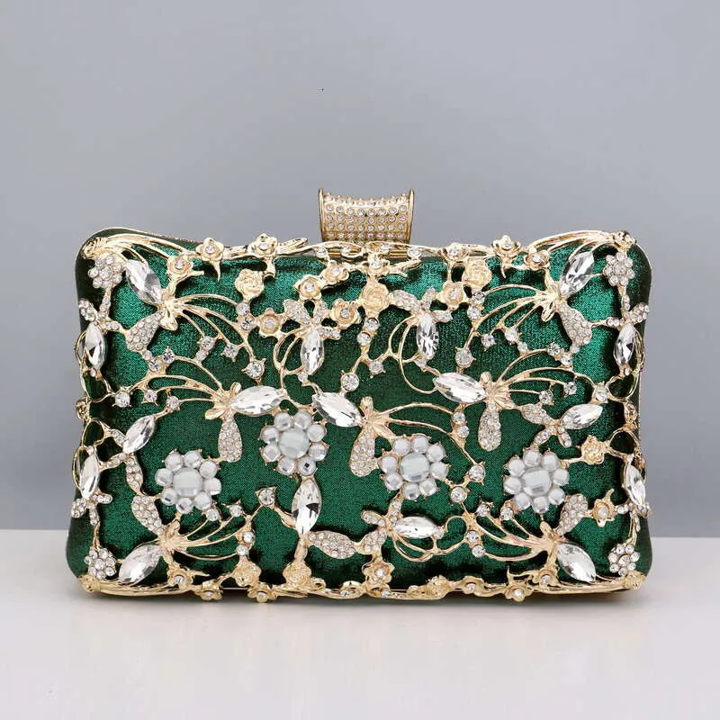 Sparkling Glitter Evening Clutch Bag Rhinestone Hard Case