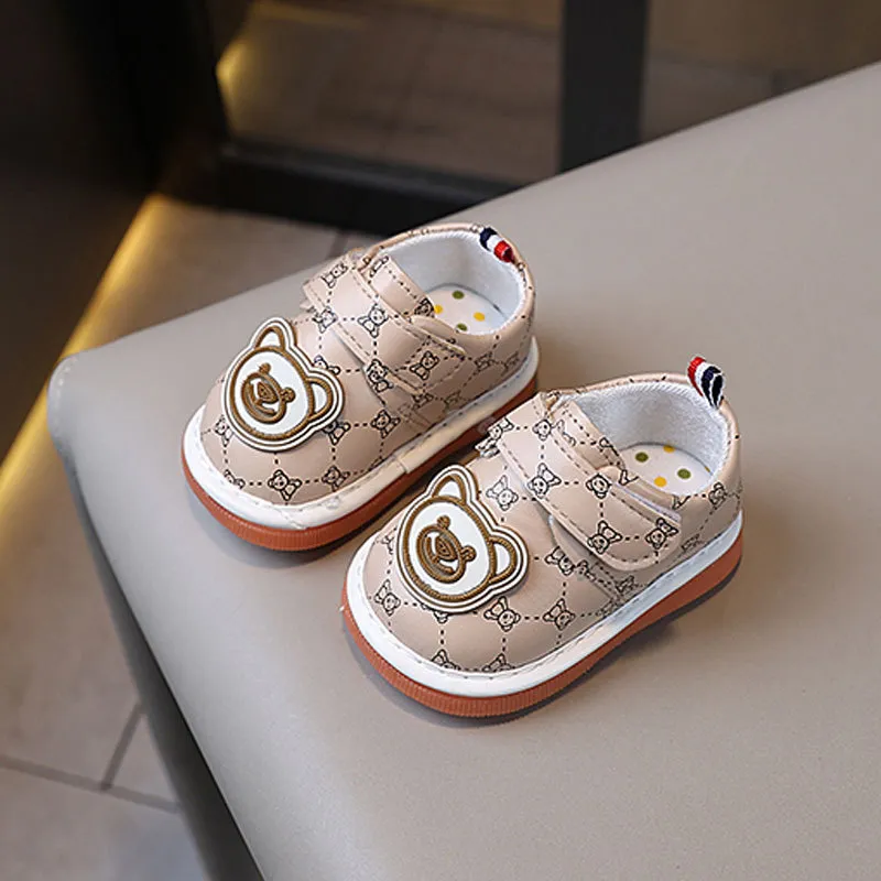 Squeaky Shoes: Cute Cartoon Infant/Toddler Shoes Non-Slip Flat Bottom,  Sizes 16-20