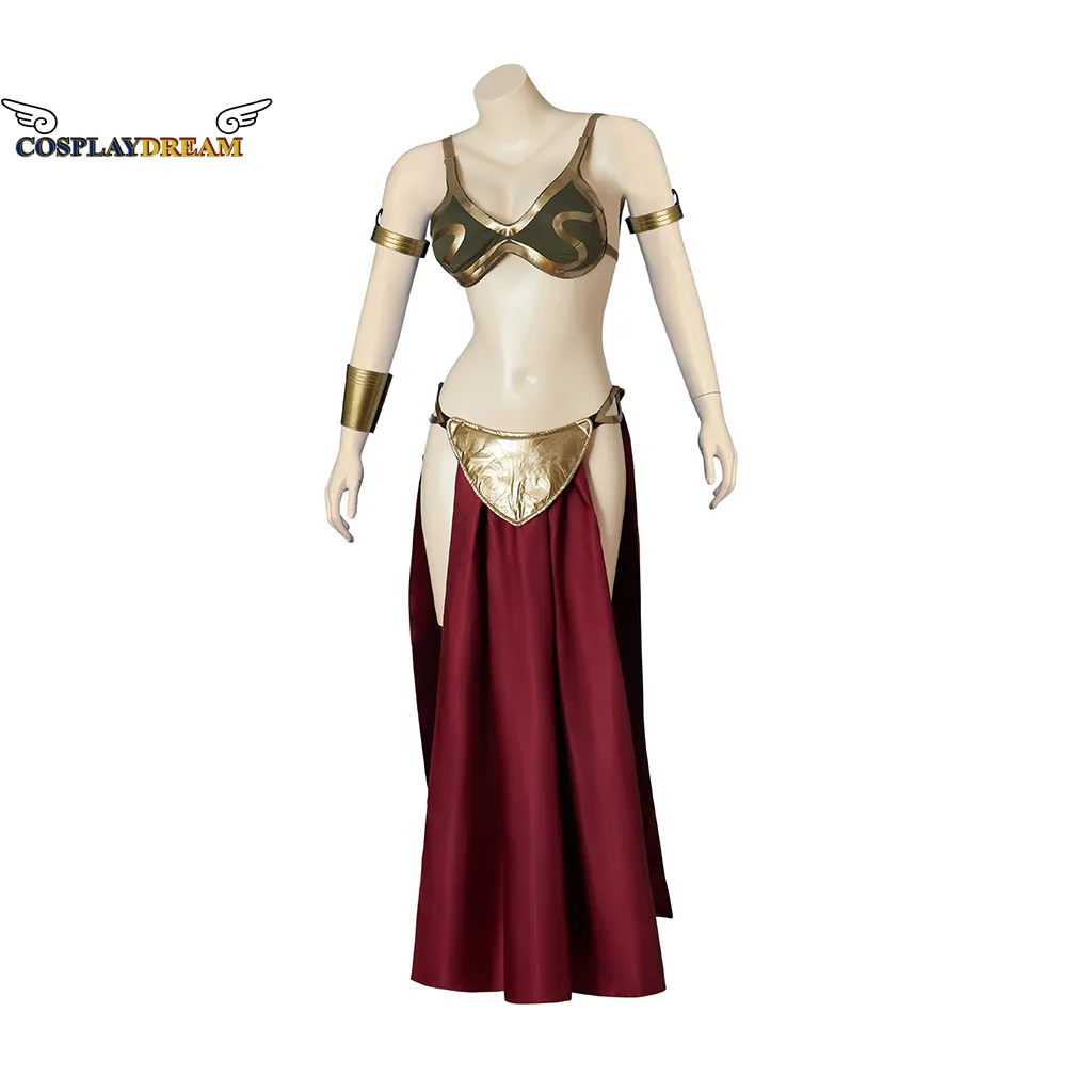 open lace back dress Star Wars Galactic Princess Leia Star Wars Space Cheerleader Sexy Womens  Halloween Costume main image 0