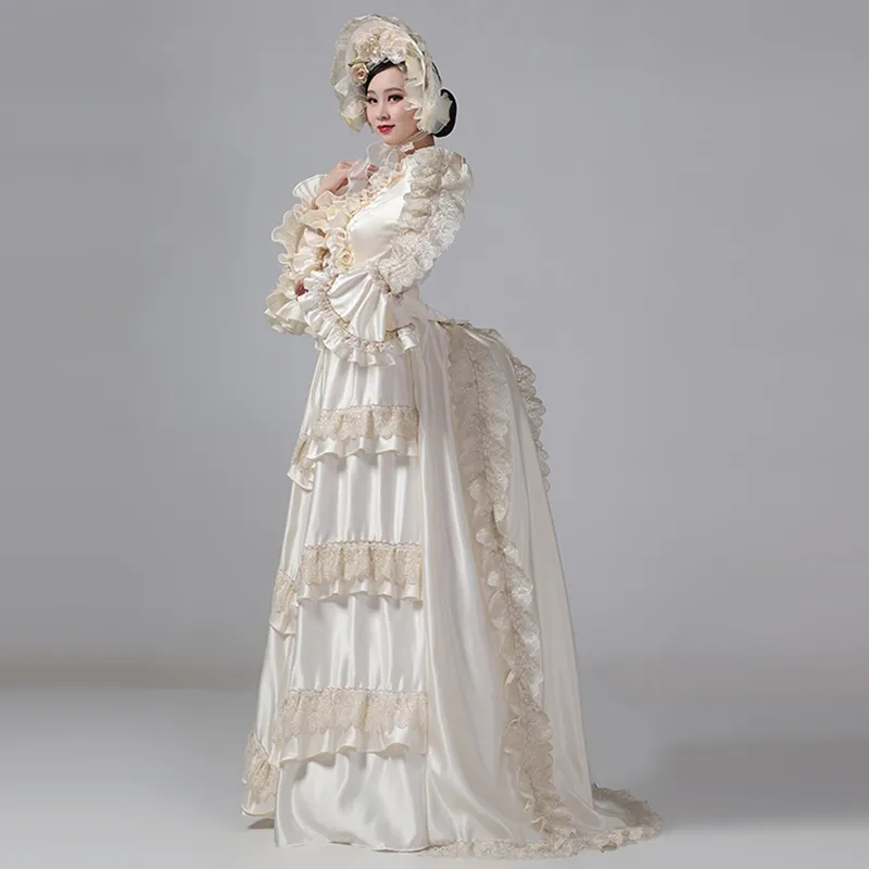 Christmas Victorian Bustle Masquerade Dress Floor-Length Polyester Satin  Lace for Junior Women from Dhgate Basic & Casual Dresses - price 76.63