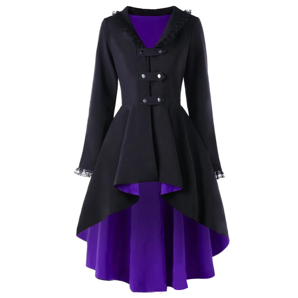 purple steampunk dress Gothic Victorian Purple Bridal Ensemble - Corset Wedding Dress - Steampunk  Prom Dress - Made to Measure