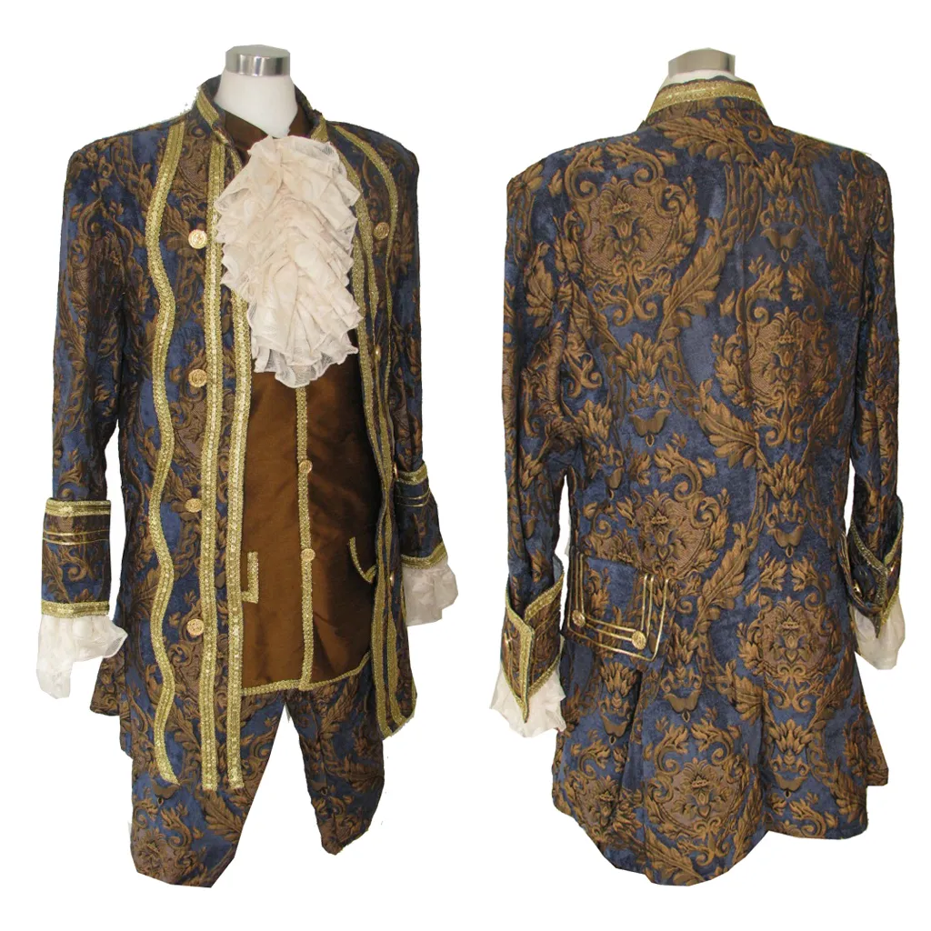 Masquerade Ball Costumes Male: 17th 18th Century Rococo Red And