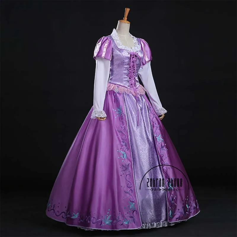 open lace back dress Disney Princess Toddler Girl Rapunzel Ruffled Longsleeves Tulle Dress main image 0