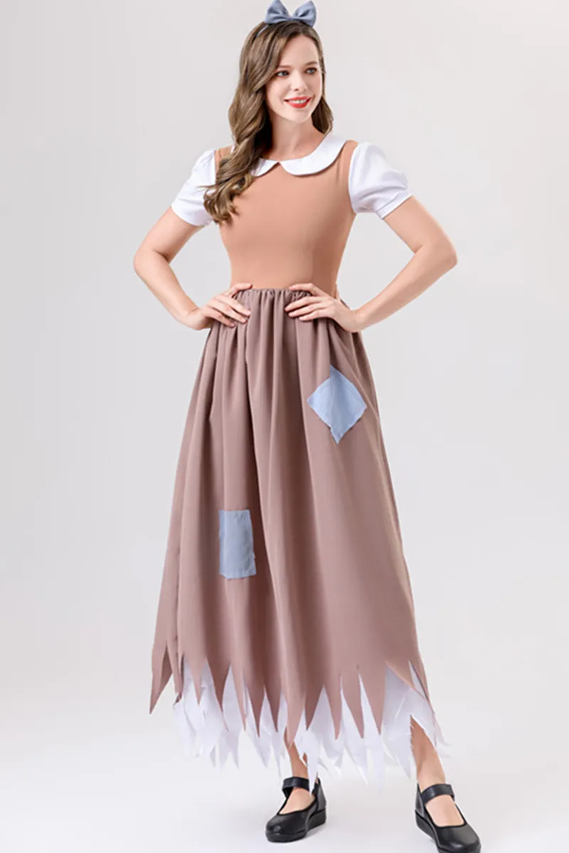 black dress brown sandals The Cinderella Dress main image 1