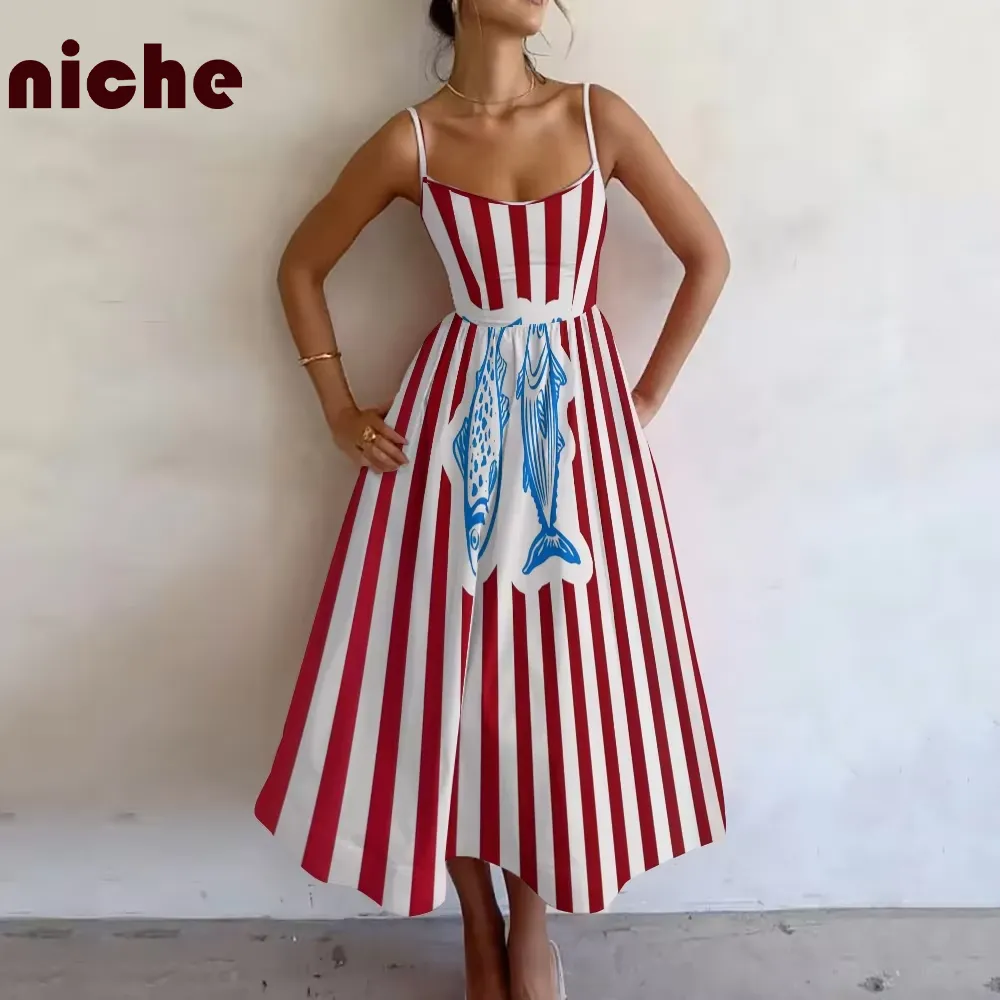 open lace back dress Red White & Blue Bow Dress main image 1