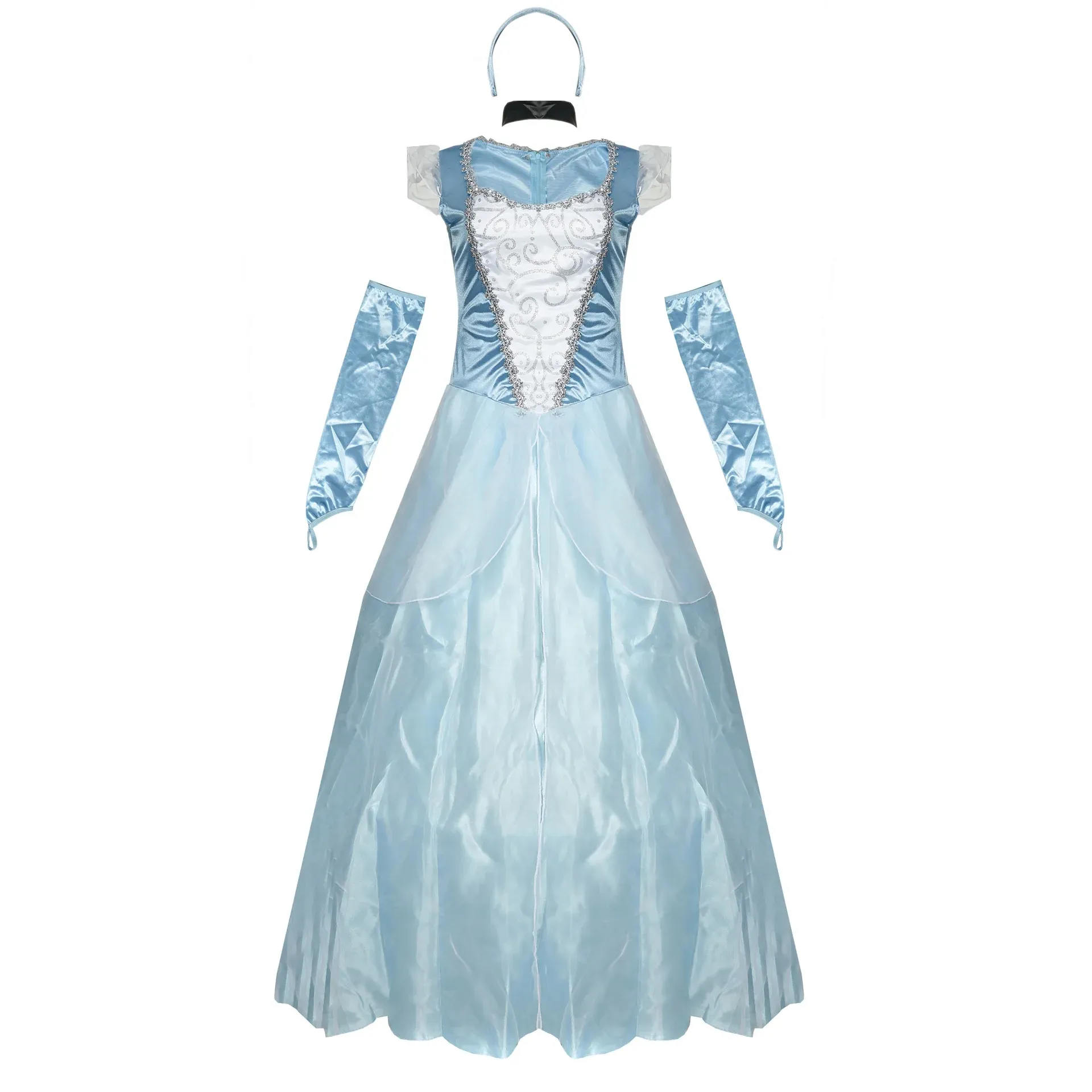 strapless open back dress Glitter Tulle Spot Prom Dresses Short Elegant A-Line/Princess Knee-Length Jewel Neck Cocktail Dresses with Sequin Appliques main image 0