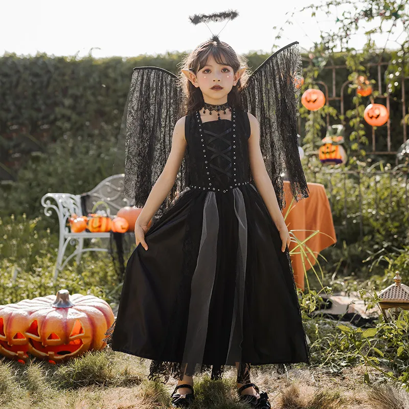 Demon Slayer Cosplay Costume: Kids Halloween Demon Angel Costume