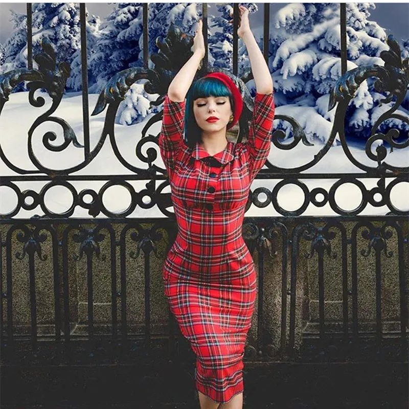 black watch tartan dress Kate Middleton Fit Flare Blackwatch Navy Blue Green Check opalroyaleclothing 24% Nylon Care Lindsay Tartan 50s Tartan Dress