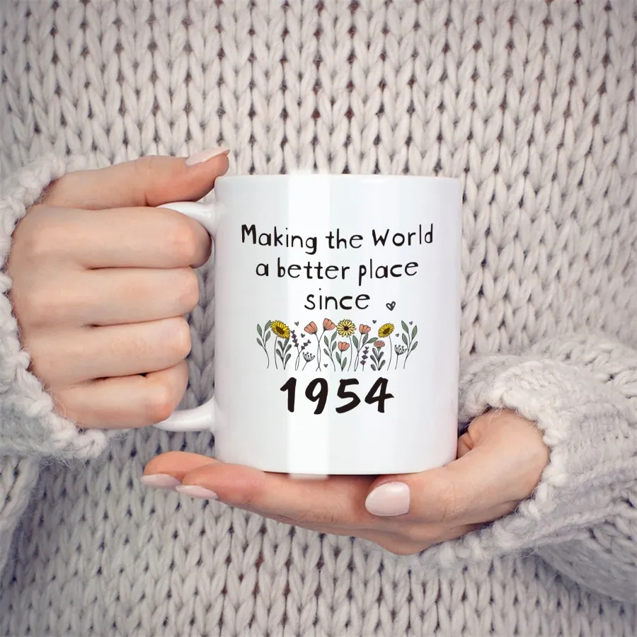 70th Birthday Coffee Mug for Women 11 oz Porcelain Ceramic Handgrip White  from Dhgate Mugs - price 16.99