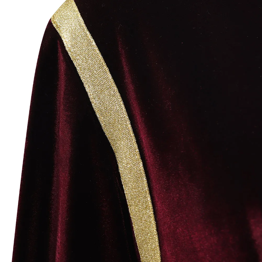 slim fit dress slacks Star Wars Revenge of The Sith Padme Amidala Green Cloak Padme Velvet Dress Cosplay Costume, M main image 1