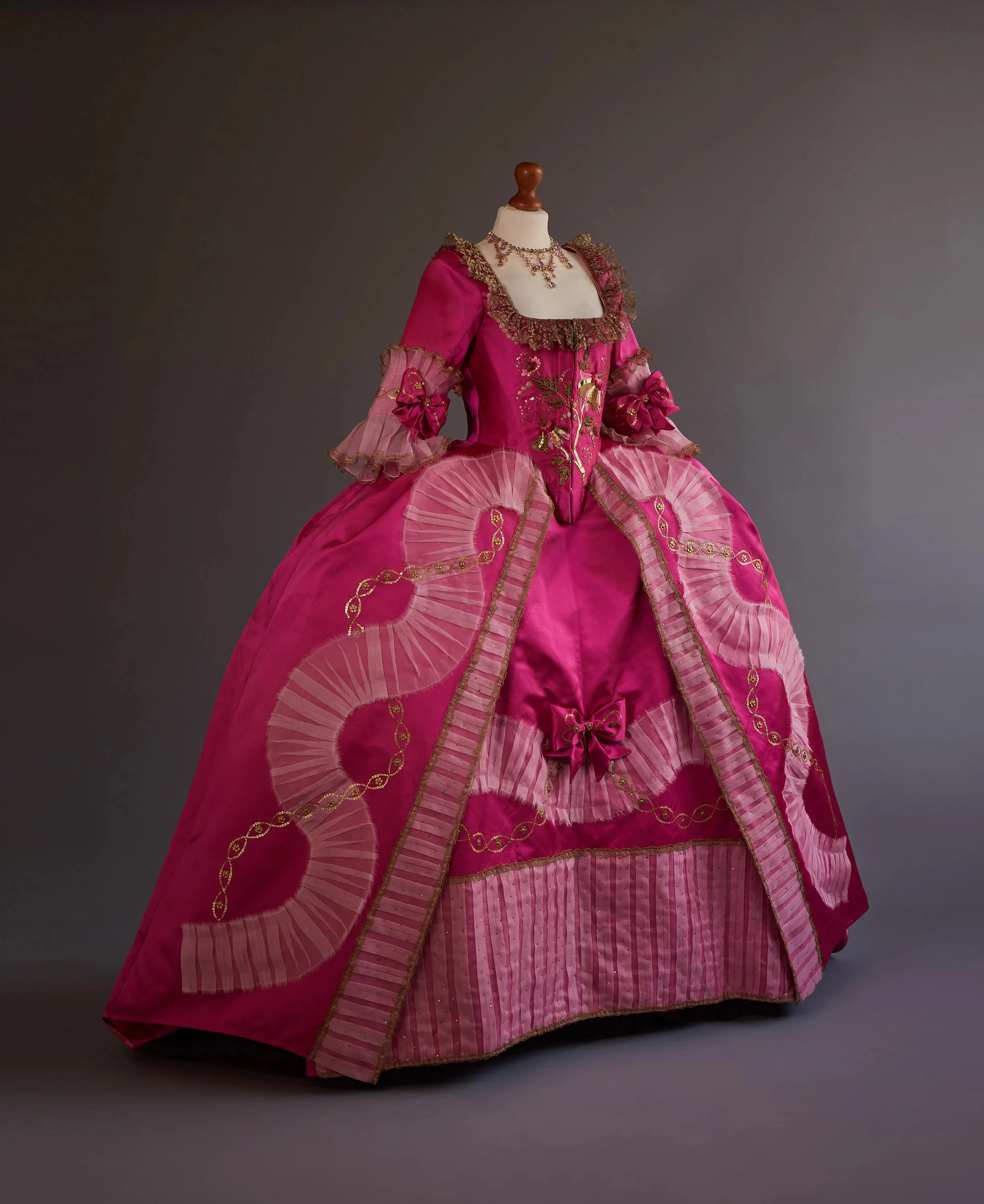 Court Rococo Robe A La Francaise 18th Century Rococo Baroque Ball Gown Dress French ...