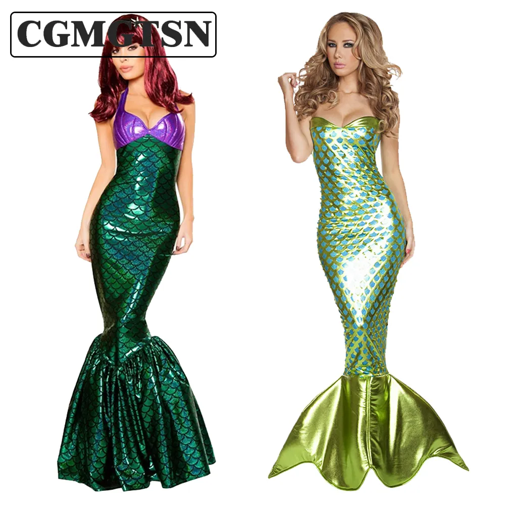 Save Big on Bulk Ariel Little Mermaid Cosplay Mermaid Costumes Adults  Elegant Princess Cosplay Dress For Women, Halloween Mermaid Tail Costume  For