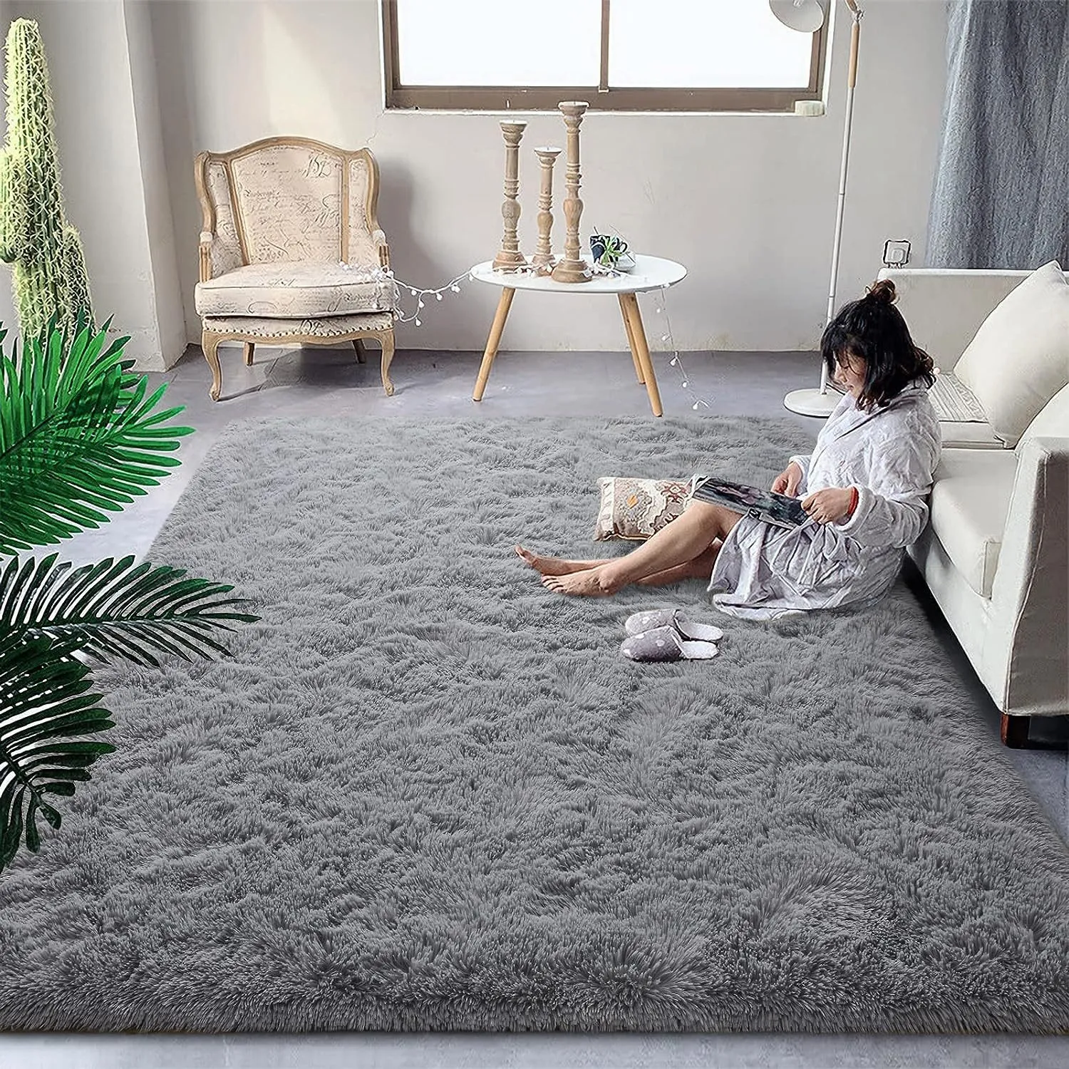 Save Big on Bulk Plush Area Carpet Plush Carpets: Shaggy Area Rug, White  Fluffy Carpet For Living Room, Kids Bedroom, Bedside Nursery Area Rugs,  Soft ..., image size:1500x1500