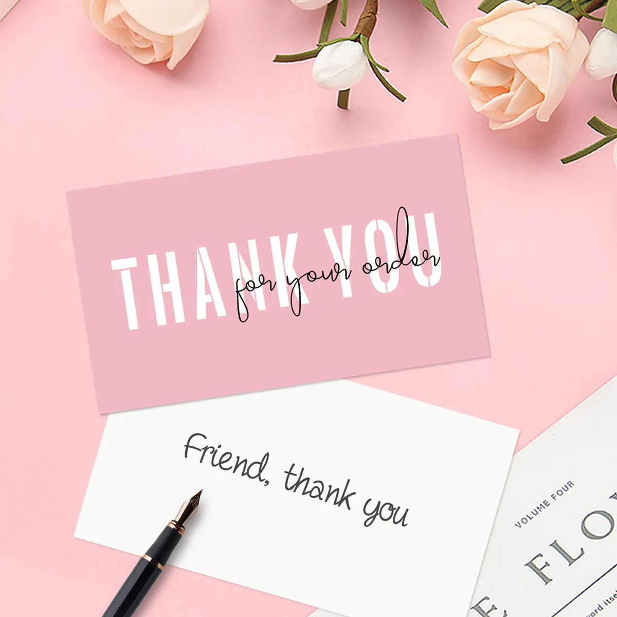 Minimalist Small Business Thank You Card, Boho Boutique Thank You Template, Thank You For Your Order, Modern Thank You Package Insert
