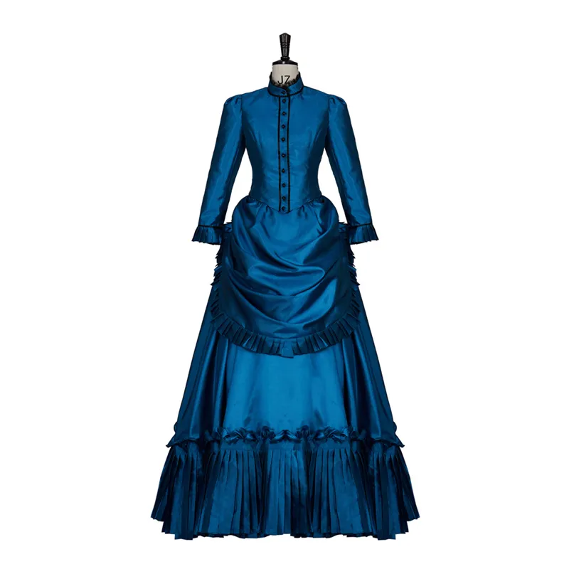 Victorian Blue Bustle Dress Gown Duchess Dress French Royal 18th Century  Period Costume for Women from Dhgate Others Apparel - price 247.5