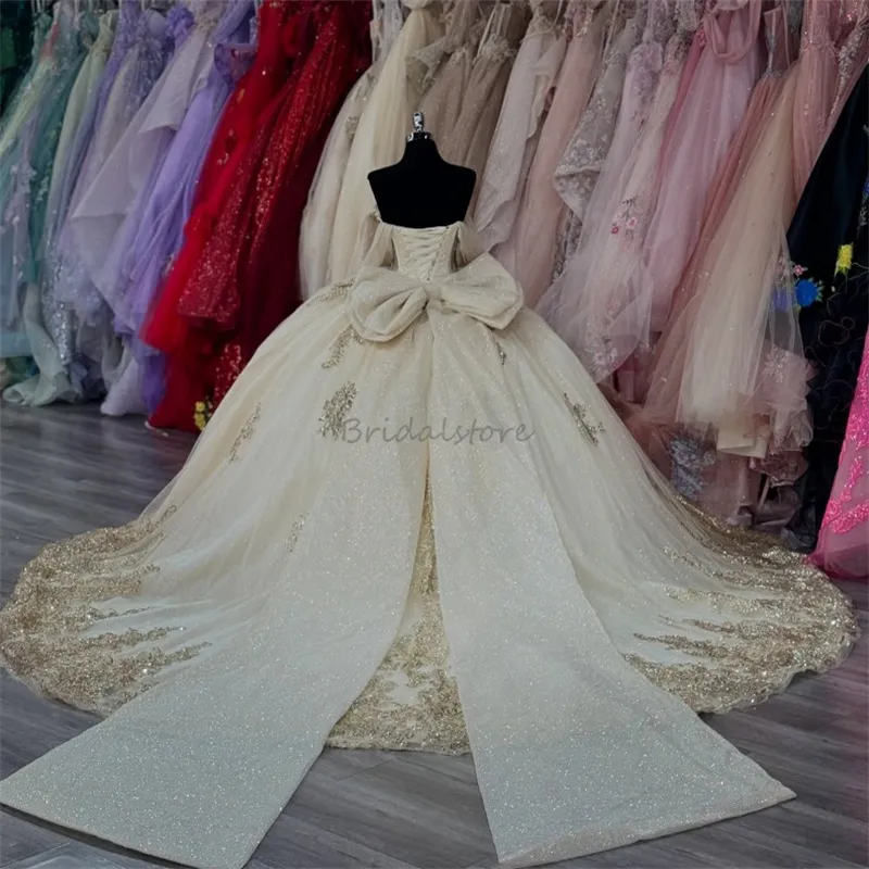 Luxury Beige Quinceanera Dress Floor-Length Tulle Gold Sequin Corset Bow Lace-Up Back from Dhgate Quinceanera Dresses - price 176.51 Luxury Beige Quinceanera Dress Floor-Length Tulle Gold Sequin Corset Bow Lace-Up Back from Dhgate Quinceanera Dresses - price 176.51
