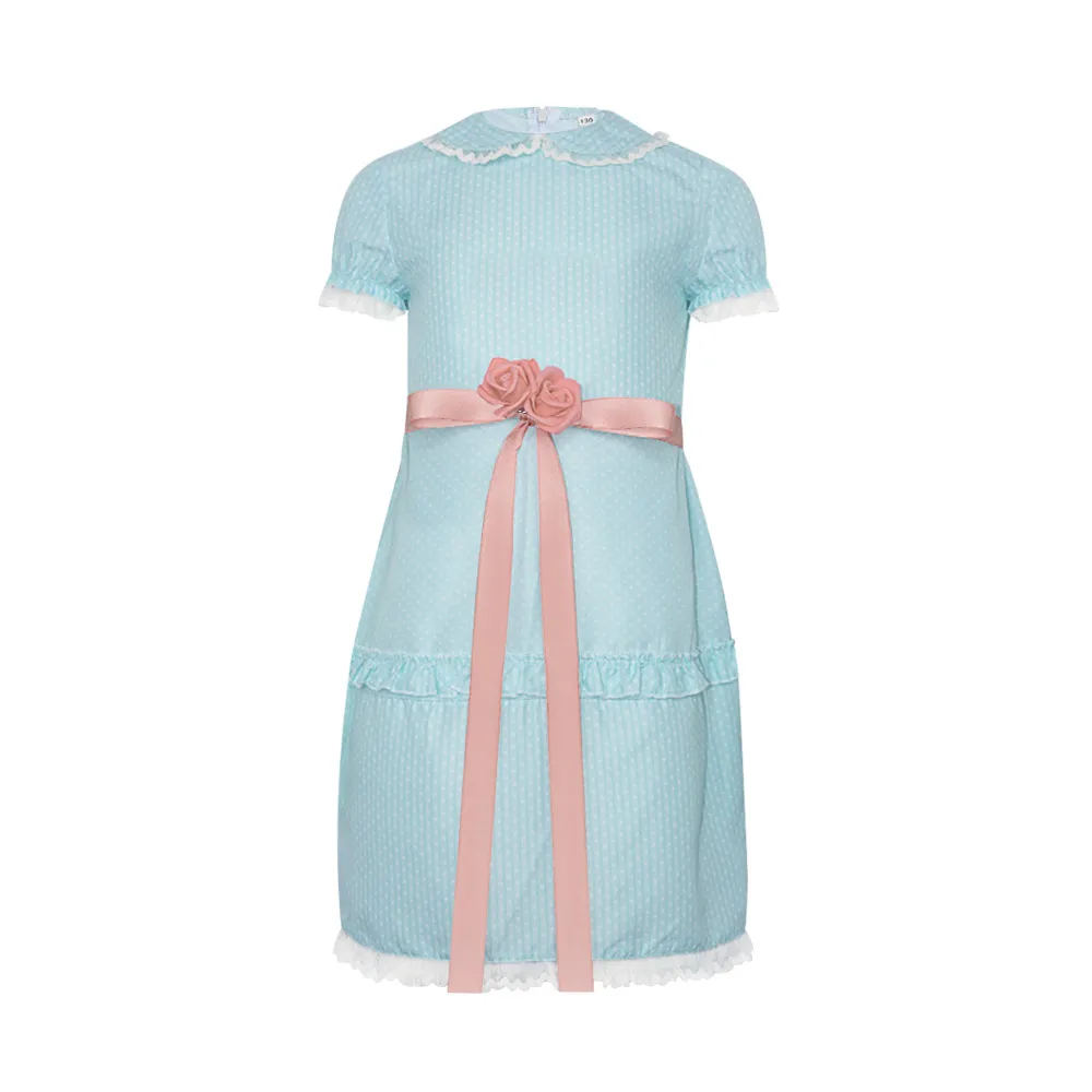 grady twins blue dress Dolls Kill Baby Doll Dress Outfit for Women- Scary Shining Twins Inspired Costume by Trickz N Treatz