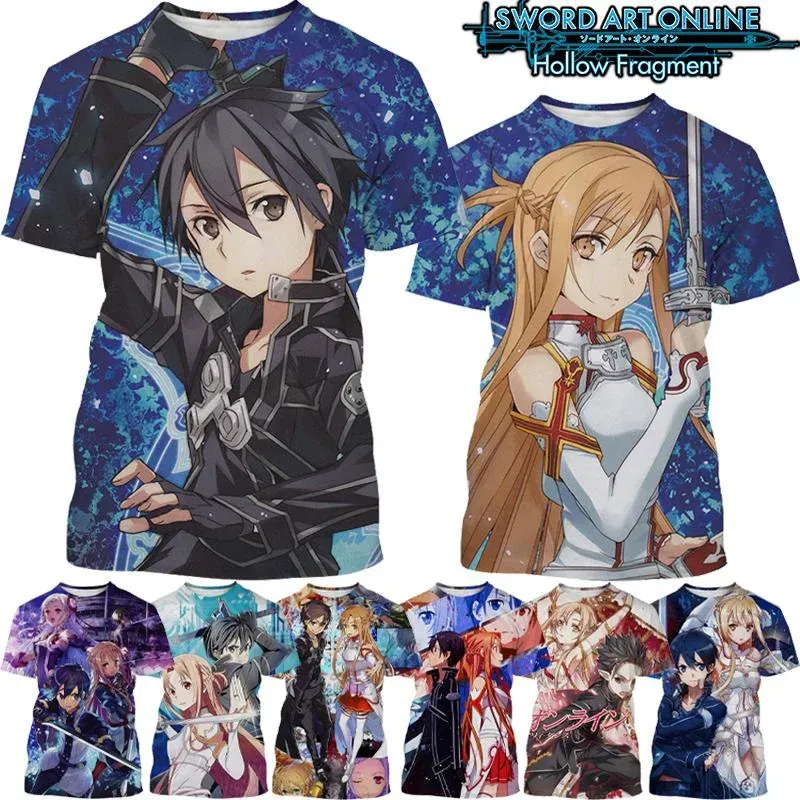 Save Big on Bulk Sword Art Online Shirt Anime Shirts: Casual Graphic Tee,  Lightweight Short Sleeve Top Harajuku Style Printed T Shirt For Everyday