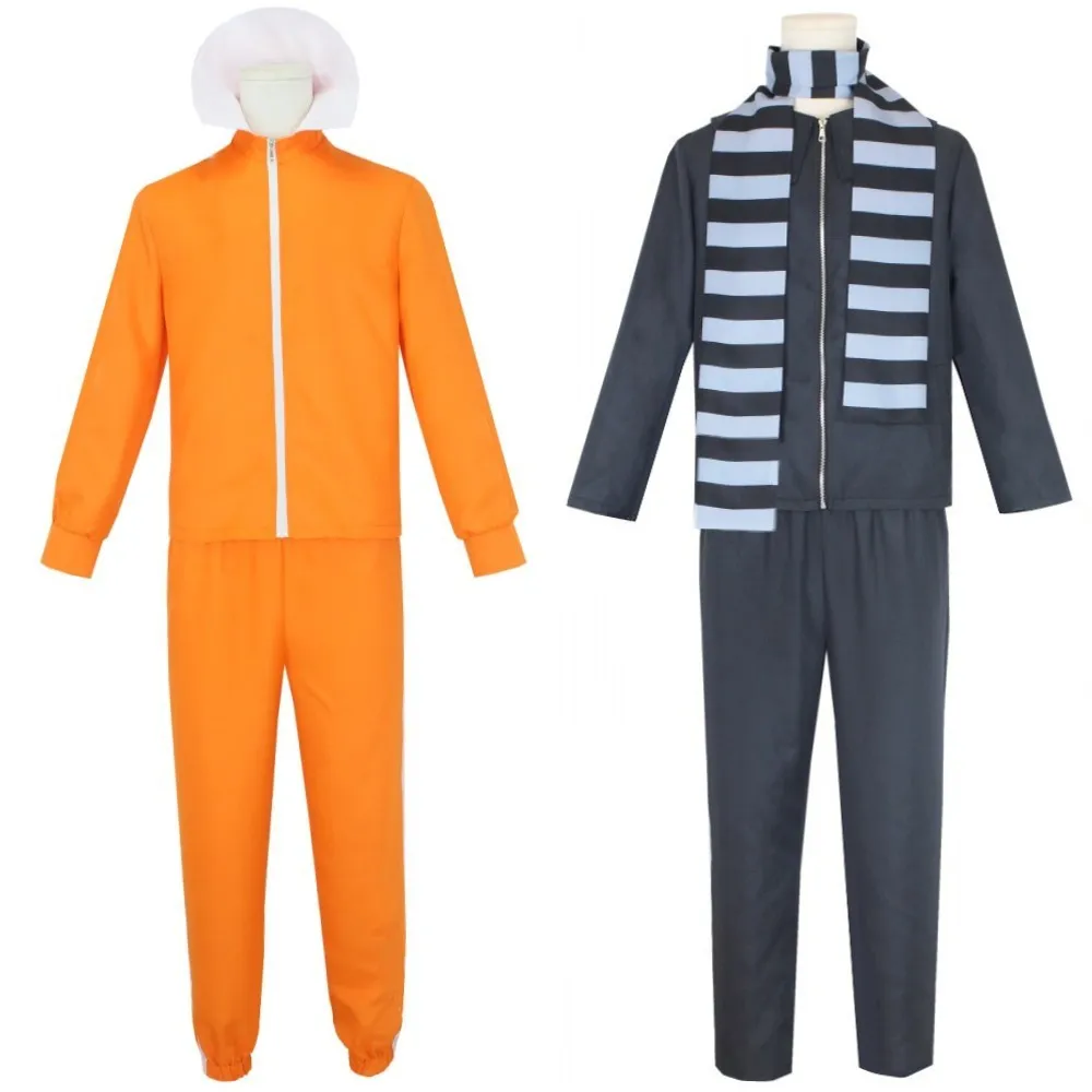 Gru Costume For Adults Orange Jacket, Pants, Glasses 2024 Movie