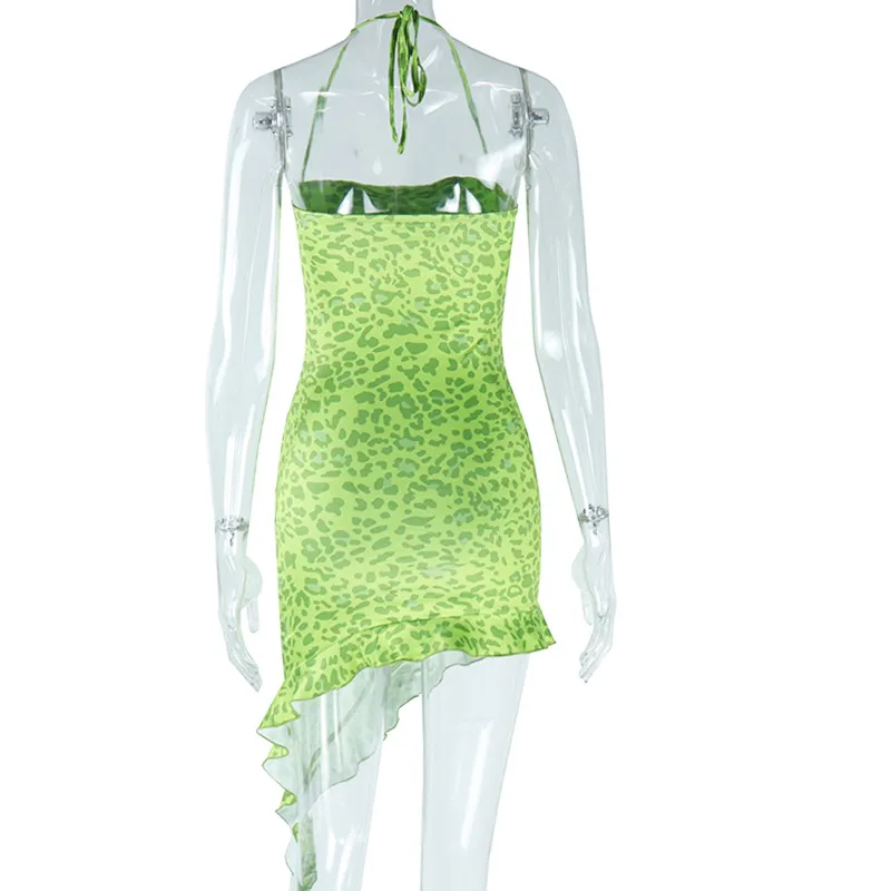 green leopard print slip dress Harper Midi Slip Dress Stretchy Everyday Dress