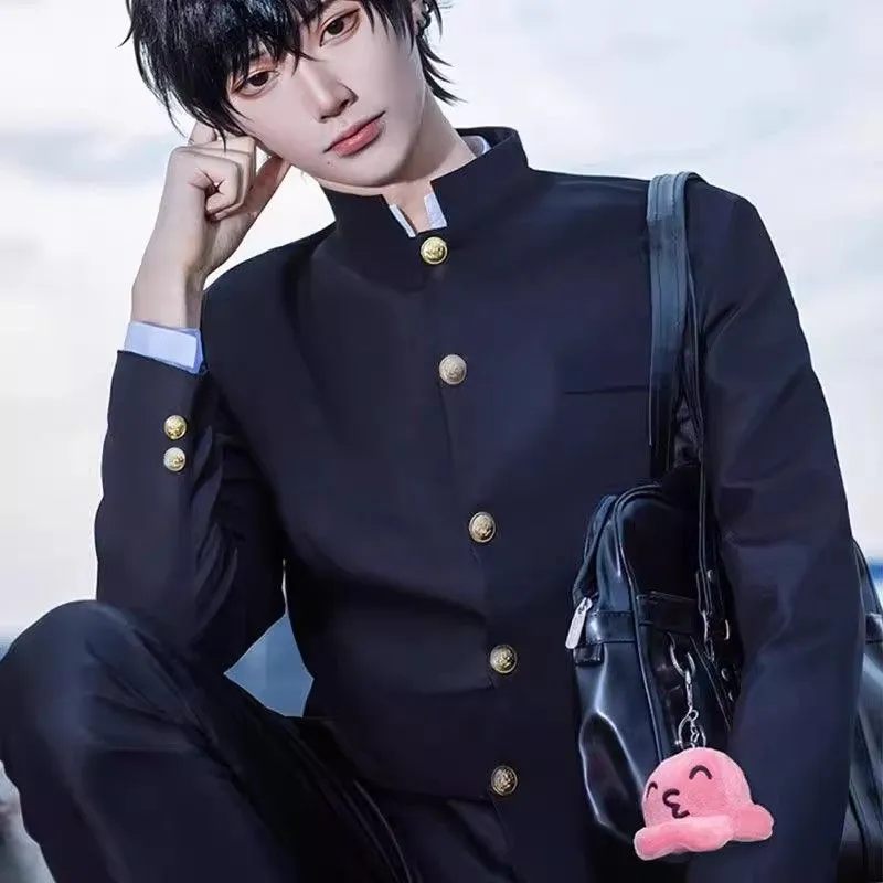 Anime Costumes Mens School Uniform: Black Suit Cosplay Jacket